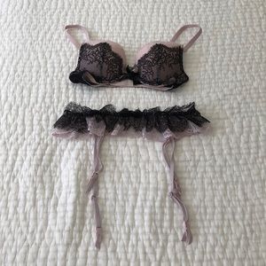 Victoria’s Secret bra and garter set